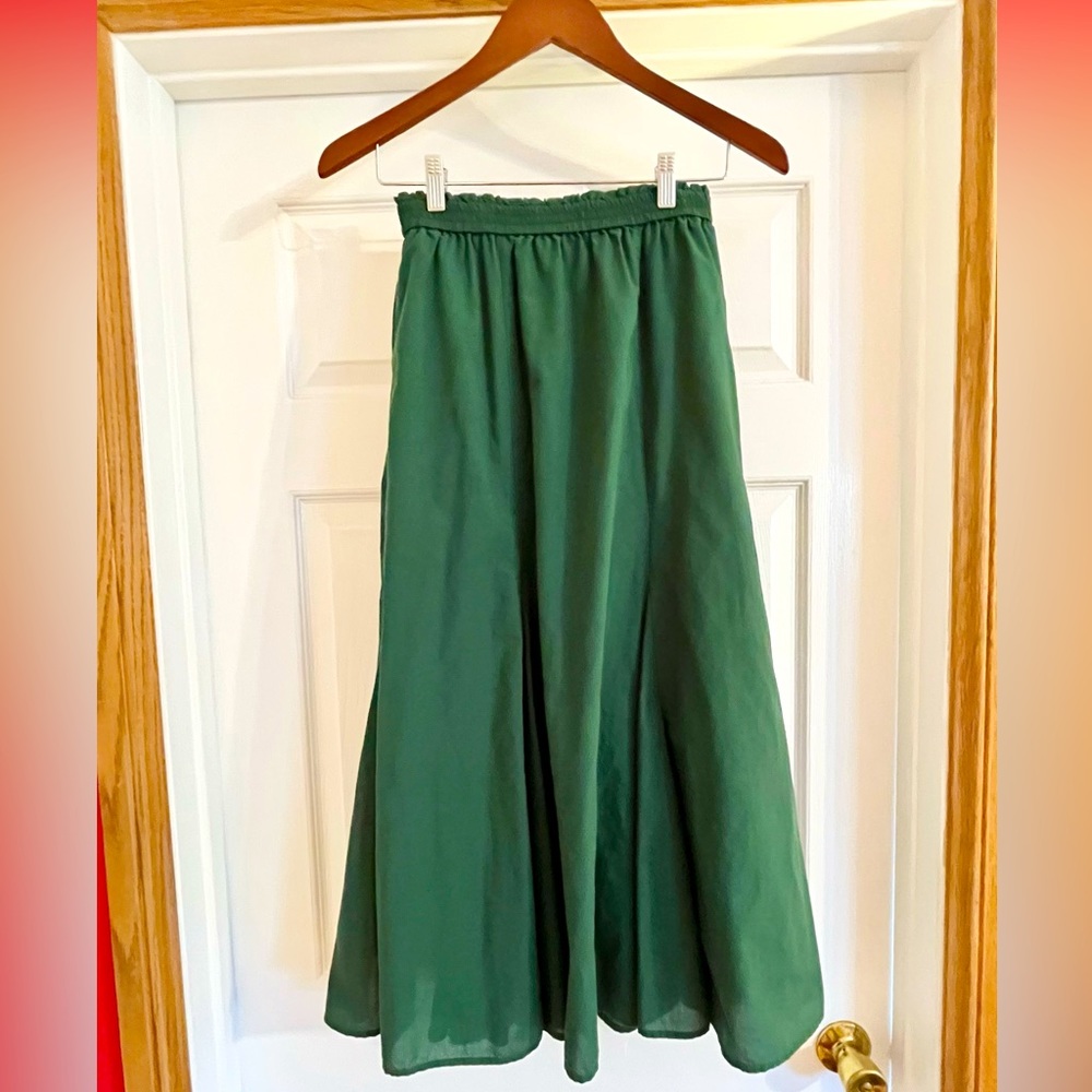 Uniqlo Forest Green Maxi Skirt